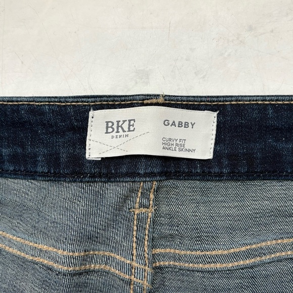 BKE Size 32 Gabby Curvy Fit High Rise Ankle Skinny Jeans Dark Wash Western - Picture 5 of 7
